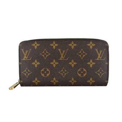 二手品 Louis Vuitton ZIPPY Monogram帆布拉鍊8卡長夾