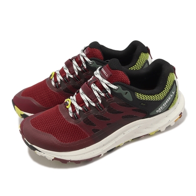 Merrell 戶外鞋 Antora 3 GTX 女鞋 紅 黃 防水 登山鞋 黃金大底 郊山 越野 ML067814