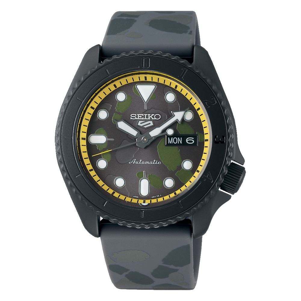 SEIKO 5 Sports航海王ONE PIECE聯名腕錶－香吉士(SRPH69K1/4R36-11Z0Y 