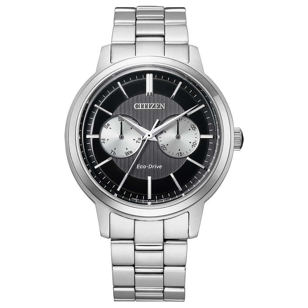 CITIZEN 星辰 Eco-Drive 光動能不鏽鋼日期顯示手錶-41mm(BU4030-91E)