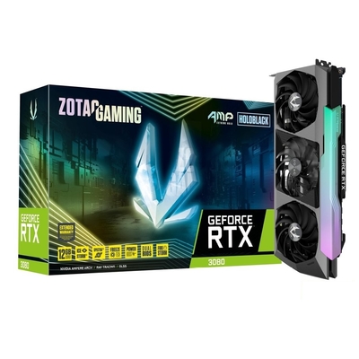 ZOTAC索泰 GAMING GeForce RTX 3080 AMP Extreme Holo LHR 12GB 顯示卡