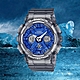 CASIO 卡西歐 G-SHOCK 冰藍 半透明雙顯手錶 送禮首選 GMA-S120TB-8A product thumbnail 1
