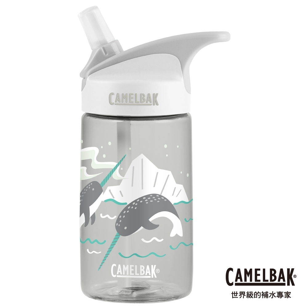 【美國 CamelBak】400ml eddy兒童吸管運動水瓶 北極獨角鯨