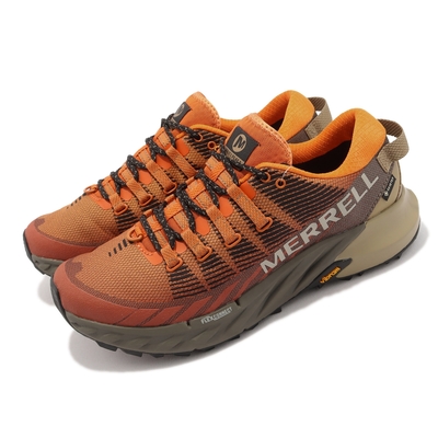 Merrell 戶外鞋 Agility Peak 4 GTX 金盞橘 男鞋 越野 登山鞋 防水 郊山 ML067345