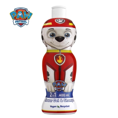 Paw Patrol 汪汪隊消防員毛毛2合1沐浴洗髮精 400ml(萌Q收藏版)