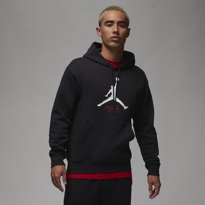 NIKE AS M J ESS FLC BASELINE HOODIE 男連帽上衣-黑白-FD7546010