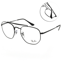 RayBan雷朋 光學眼鏡 復古雙槓多邊框/黑#RB3648V 2509-54mm