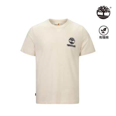 Timberland 男款白色背面 Logo 短袖T恤|A42Q5CR3