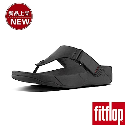 FitFlop TRAKK II LEATHER TOE-THONG-靚黑