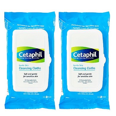 Cetaphil舒特膚 溫和多效潔膚棉25片買1送1(即期出清)