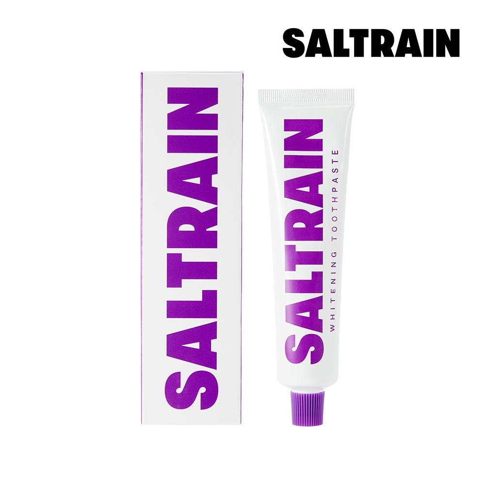SALTRAIN 極亮淨白灰鹽牙膏-紫 80g