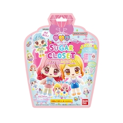 日本BANDAI-Sugar Closet入浴劑Ⅳ(附時髦小女孩公仔)(泡澡球)(限量)-1入(小蒼蘭香/洗澡玩具)