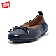 【FitFlop】ALLEGRO BOW LEATHER BALLERINAS 經典全皮革芭蕾舞鞋娃娃鞋-女(午夜藍) product thumbnail 1