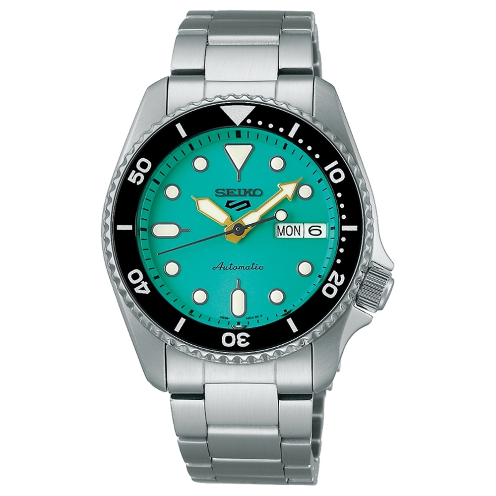 SEIKO 精工 5 Sports 系列 經典復古機械腕錶-綠-男錶(SRPK33K1)38mm SK008