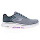 Skechers Go Walk 7 [125215WGYLV] 女 健走鞋 運動 休閒 步行 寬楦 輕量 避震 灰 紫 product thumbnail 1