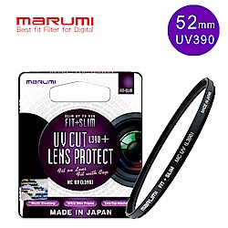 日本Marumi-FIT+SLIM廣角薄框多層鍍膜UV保護鏡 L390 52mm(彩宣總代理)