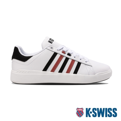 K-SWISS Pershing Court Light時尚運動鞋-男-白/黑/紅