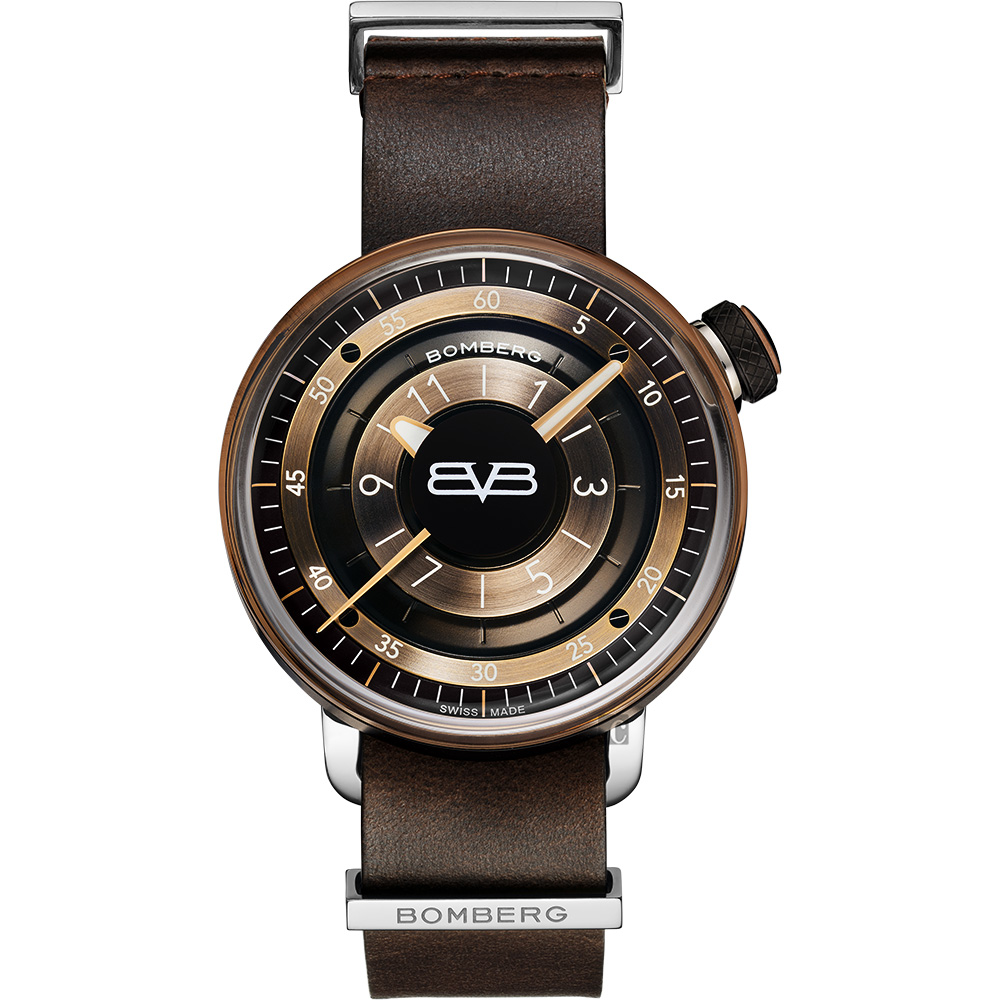 BOMBERG 炸彈錶 BB-01 紳士手錶-咖啡/43mm