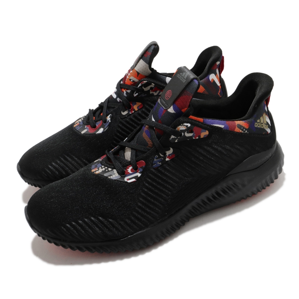 adidas 慢跑鞋 Alphabounce 1 襪套式 男鞋 愛迪達 路跑 緩震 回彈 CNY 新年 黑 紅 GZ8991