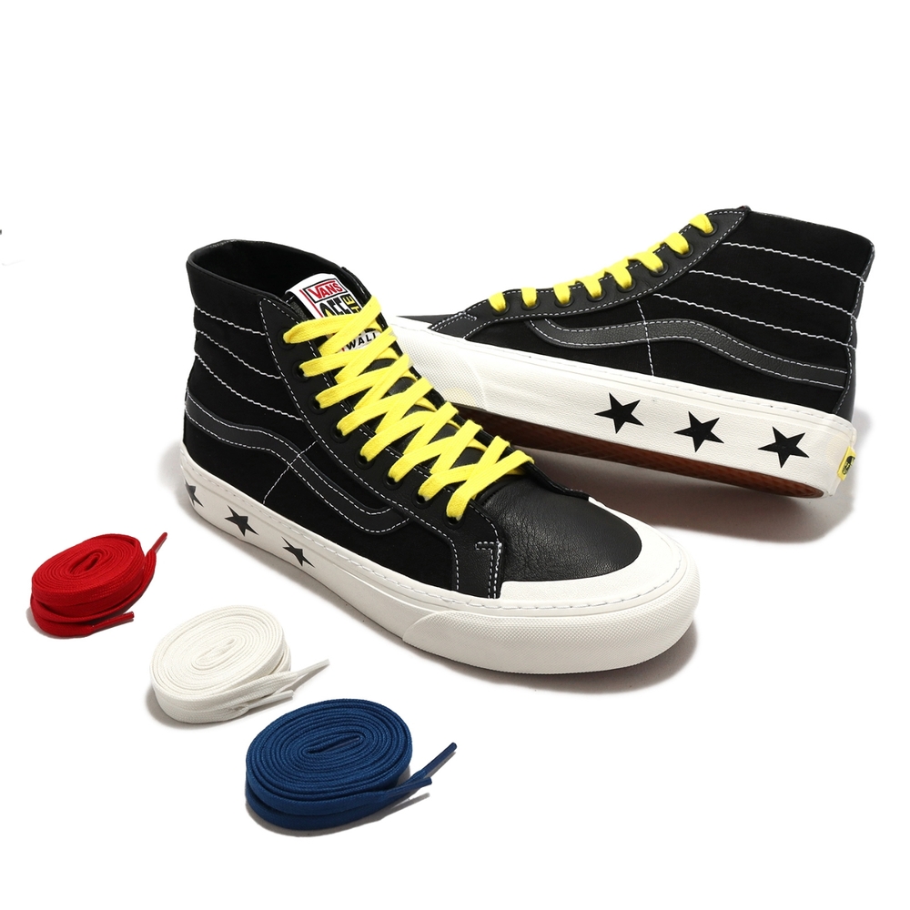 Vans 休閒鞋Sk8-Hi 138 Decon 男鞋黑黃高筒星星Wade Goodall 聯名