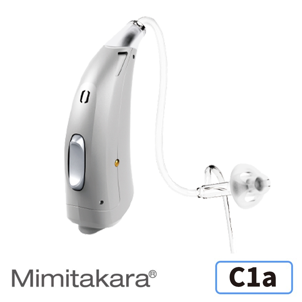 Mimitakara耳寶 數位12頻耳掛式高功率氣導式助聽器C1a-科技銀