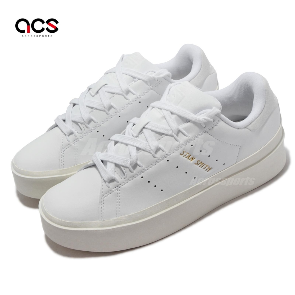 adidas 休閒鞋 Stan Smith Bonega 女鞋 厚底 增高 史密斯 皮革 質感 球鞋穿搭 白 GY3056