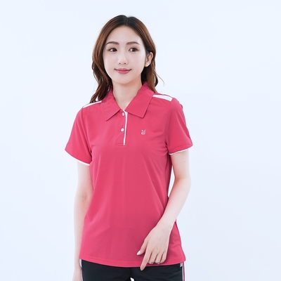 【遊遍天下】MIT台灣製女款吸濕排汗抗UV機能POLO衫GS1007玫紅