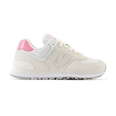 New Balance 574 女鞋 米白粉 B楦 漆皮 休閒鞋 復古鞋 WL5742BA