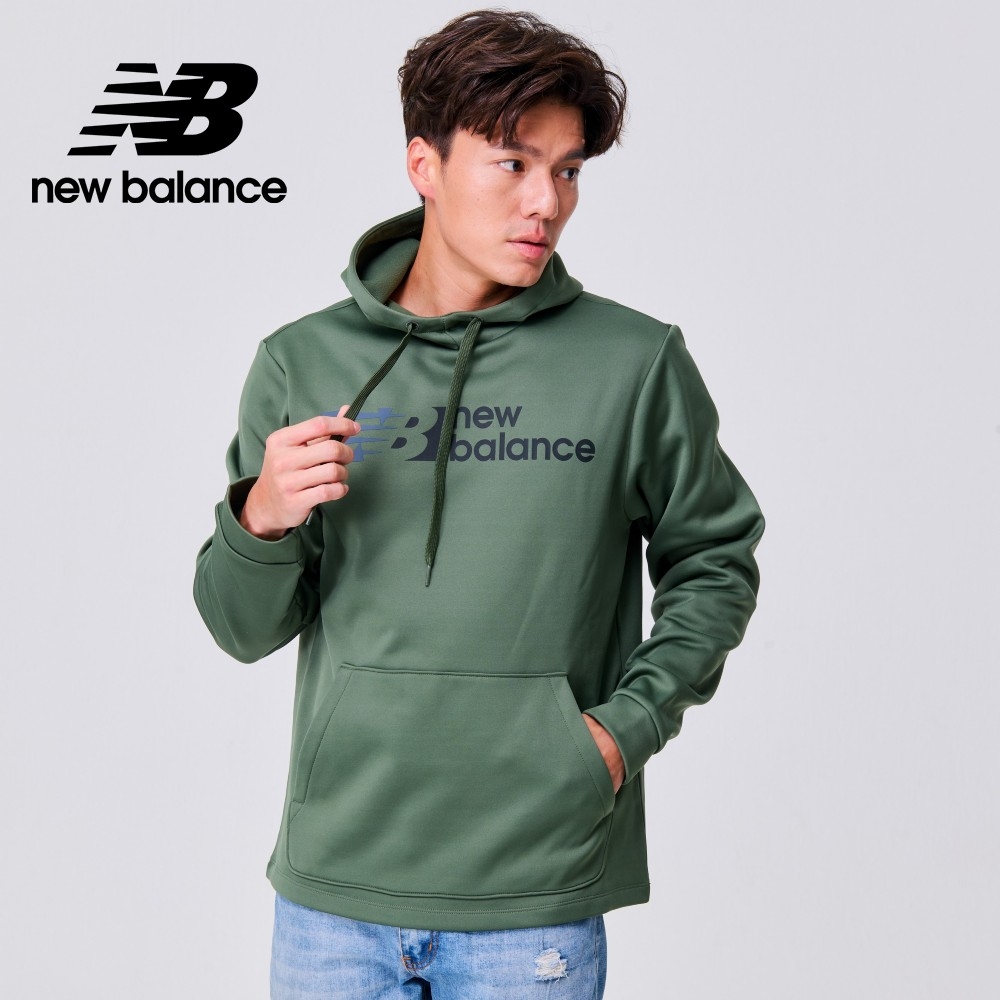 [New Balance]連帽長袖上衣_男性_綠色_MT23021DON