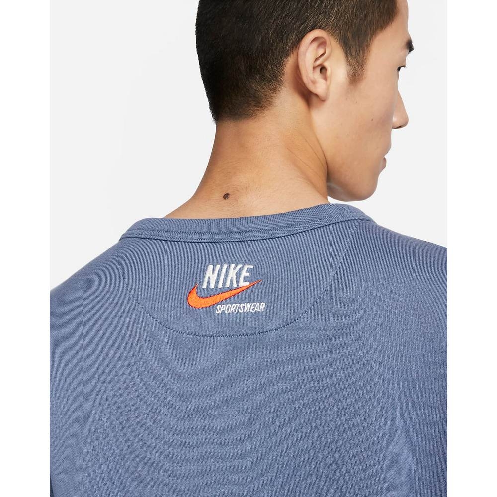 Nike AS M NSW NIKE TREND FLC CREW 男長袖上衣-紫藍-DX0026491 | NIKE