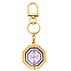 TORY BURCH 撞色LOGO造型金屬鑰匙圈吊飾(黃框) product thumbnail 1