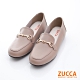 ZUCCA-環釦金屬皮革平底鞋-駝-z6902lc product thumbnail 1