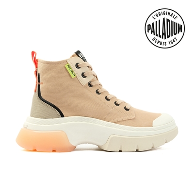 PALLADIUM PALLAWAVE MID METRO有機棉靴-女-裸粉