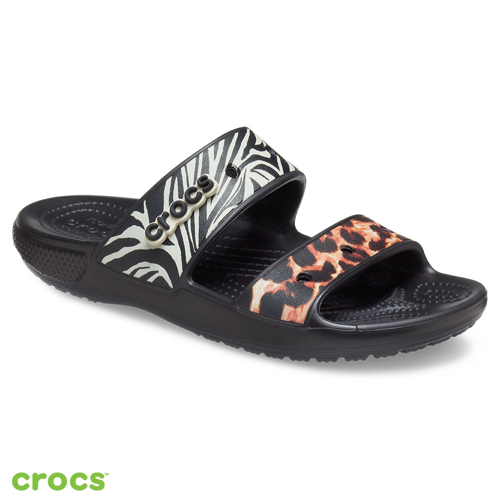 Crocs 卡駱馳 (中性鞋) 野性混搭迷彩經典涼鞋-207847-0C4