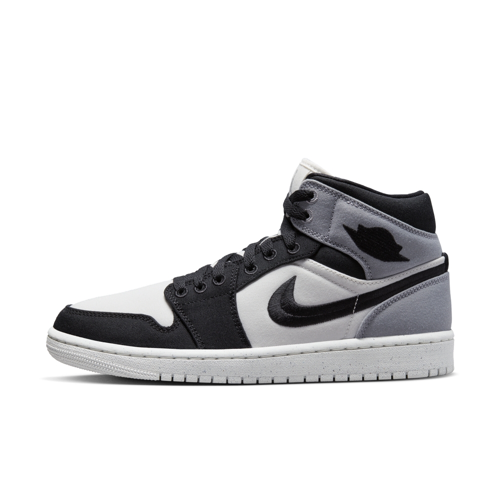 NIKE WMNS AIR JORDAN 1 MID SE 女籃球鞋-白黑灰-DV0427100 | 休閒鞋