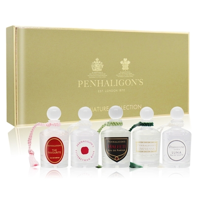 penhaligon s 潘海利根 女性香水禮盒5入組 5mlx5 [伊莉莎白+女王+黑玫瑰+廣霍之匣+月亮女神]-國際航空版