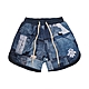 Gametime ersey Shorts 球褲 男款 藍拼布 網眼 襤褸技藝 籃球褲 GT042BL product thumbnail 1