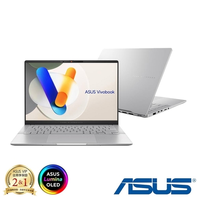 (M365組) ASUS M5406NA 14吋效能筆電 (Ryzen 5 7535HS/16G/512G PCIe SSD/Vivobook S14 OLED/酷玩銀)