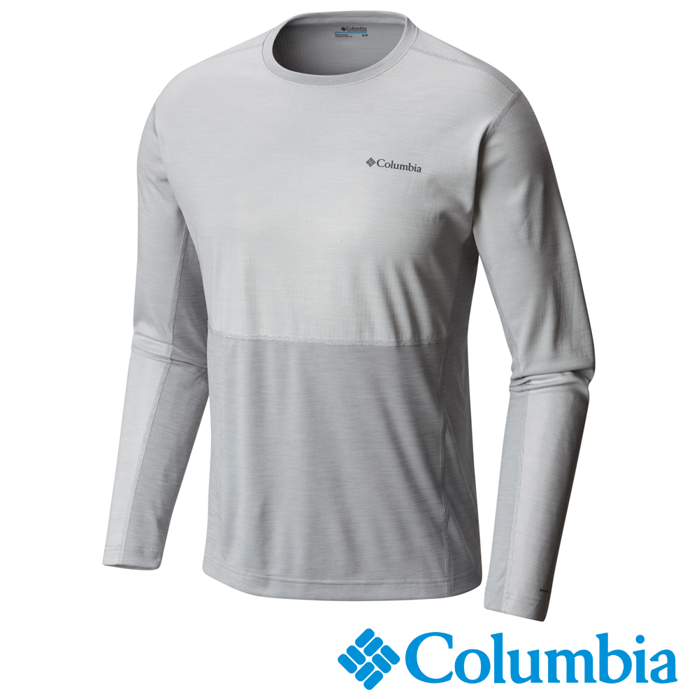 Columbia哥倫比亞 男款-防曬50長袖上衣-灰色 UAE01820GY