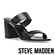 STEVE MADDEN-AMALINA 雙帶粗跟涼鞋-黑色 product thumbnail 1