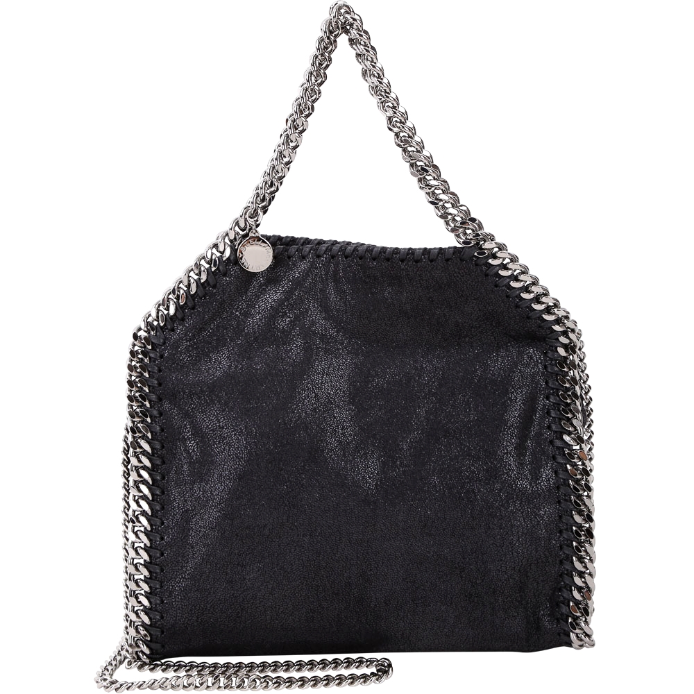 Stella McCartney Falabella Deer 小款手提/斜背鍊帶包(黑色)