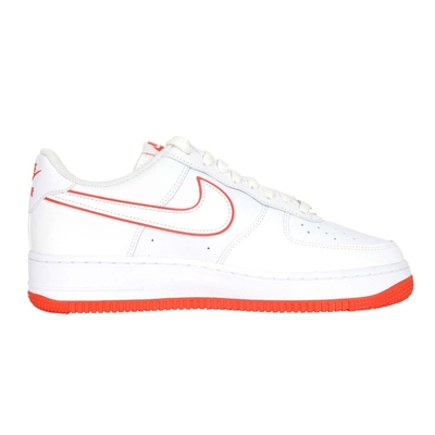 NIKE AIR FORCE 1 07 男運動休閒鞋-復古經典銀標DV0788-102 白橘| 休閒