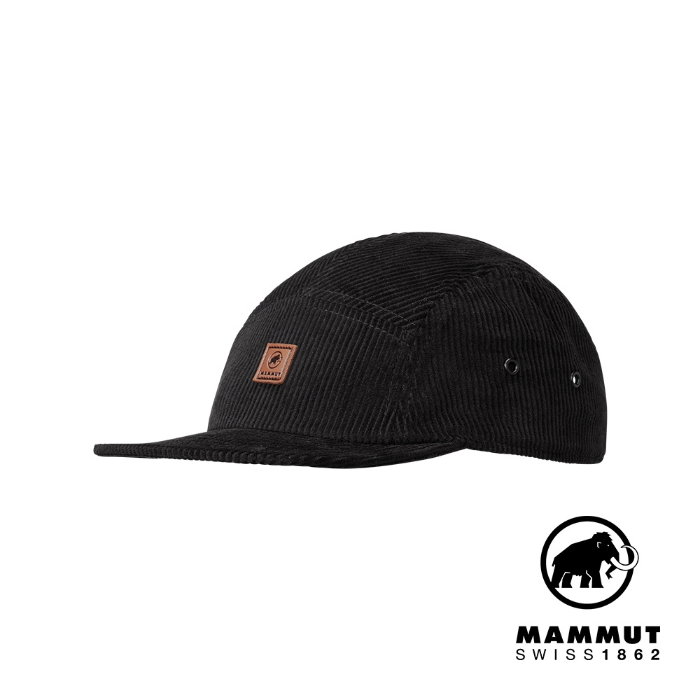 【Mammut】Cord Cap 休閒棉質露營帽 黑色 #1191-01710