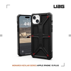 UAG iPhone 15 Plus 頂級(特仕)版耐衝擊保護殼-軍用黑