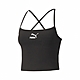 Puma 背心 Classics Tank Top 女款 短版 後交叉 細肩 無襯墊 基本款 黑 白 531613-01 product thumbnail 1