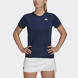 Adidas Club Tee HS1447 女 網球 短袖 上衣 亞洲版 運動 訓練 吸濕排汗 透氣 深藍