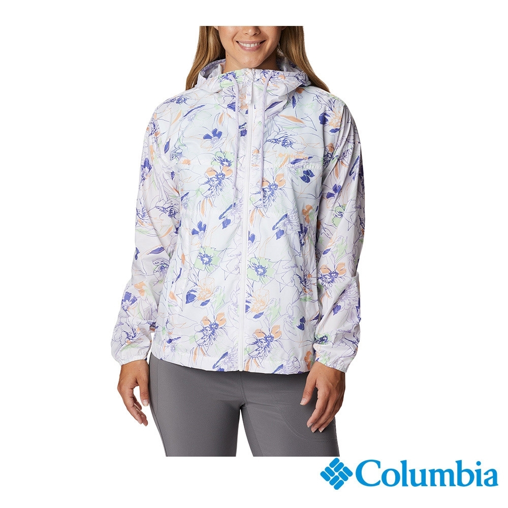 Columbia哥倫比亞 防曬/防潑風衣外套 男女均一價 (女款UPF40防潑水風衣-印花)