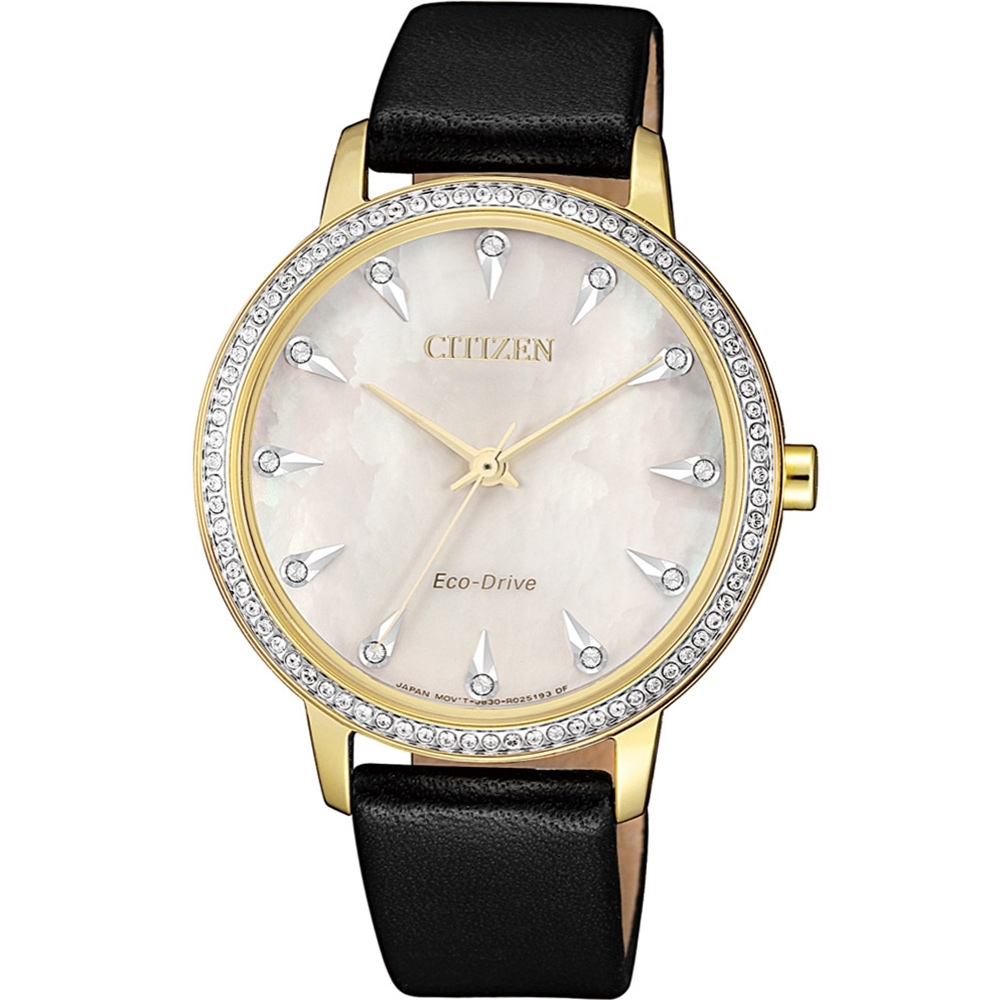 CITIZEN 璀璨魅力光動能女錶(FE7042-07D)