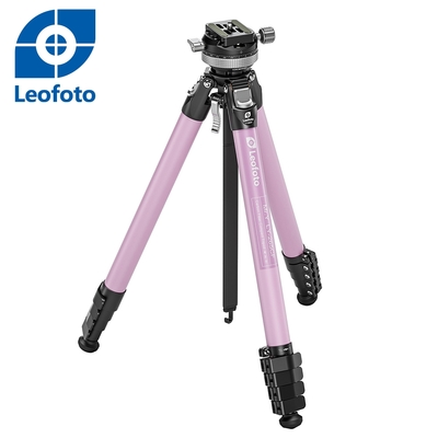 Leofoto 徠圖 LY-265CF(粉)-旅遊輕量型碳纖維三腳架含中軸雲台(彩宣總代理)