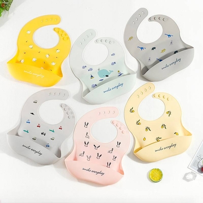 BabyPark 嬰幼兒食品級矽膠圍兜-印花系列